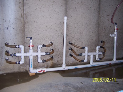Ground Loop Pipes in Basement