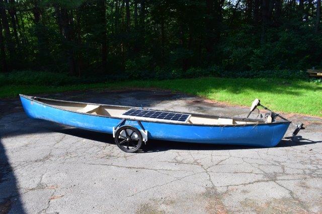 Solar Canoe with Wheels