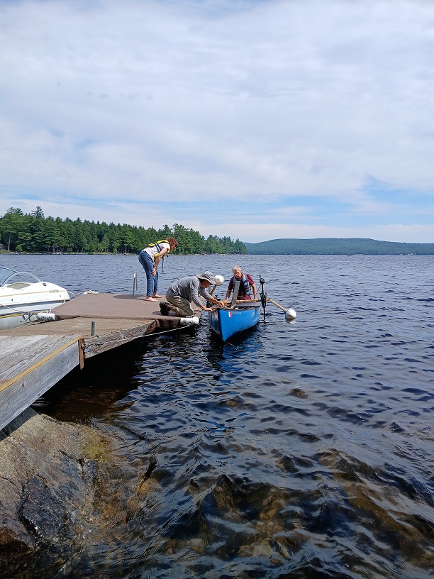 Lowering the motors and outriggers